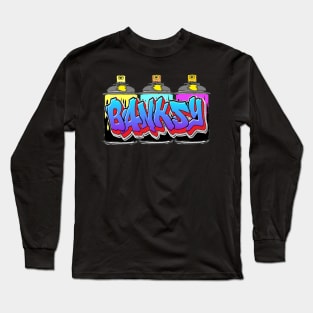 banksy graffiti 1 Long Sleeve T-Shirt